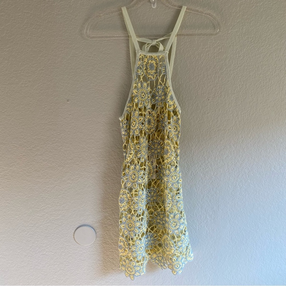 For Love & Lemons Kaya Mini Dress - Light Blue - Picture 4 of 10